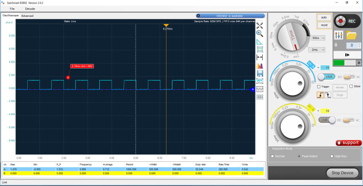 SainSmart DS802 Oscilloscope-Windows Software