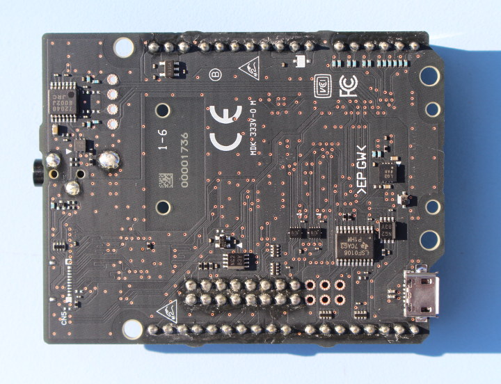 Spresense extension board bottom