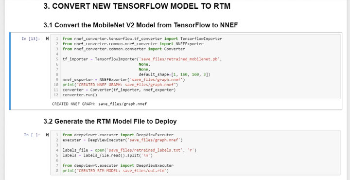 Convert model tensorflow runtime to NNEF