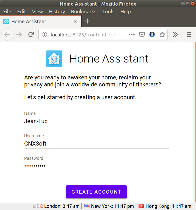 Home assistant https