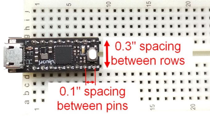 uchip breadboard-friendly arduino board