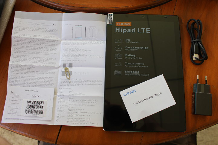 CHUWI HIPAD LTE Unboxing