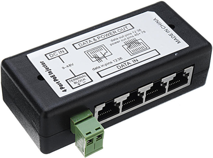 4-port poe injector