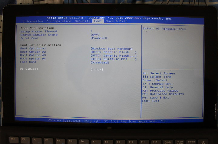 XIDU Philpad BIOS Linux