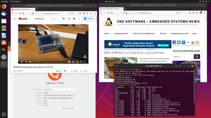 odroid h2 ubuntu 19.04