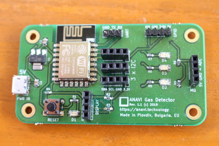 ANAVI ESP8266 Gas Detector Board