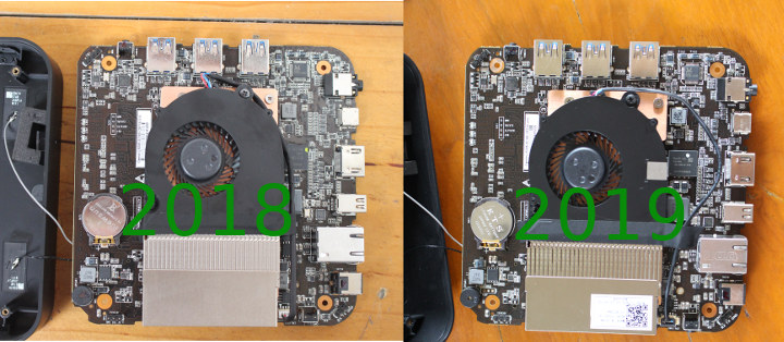 MINIX NEO J50C-4 2018 vs 2019 (64GB)