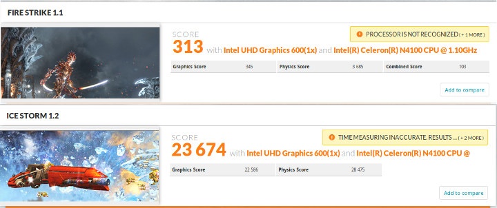 3DMark Intel Celeron N4100