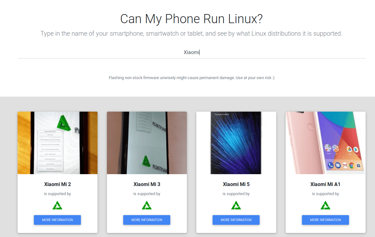 Can my Phone run Linux database