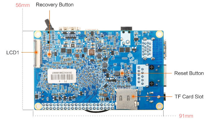 Orange Pi 4 Bottom