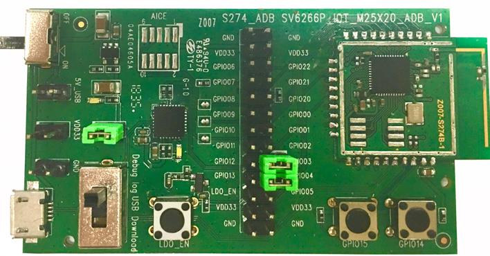 S274 SV6166F WiFi SoC Development Board