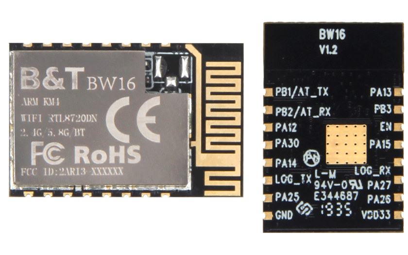BW16 RTL8720DN Dual-band WiFi & Bluetooth Module