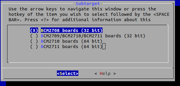 OpenWrt Raspberry Pi Subtarget