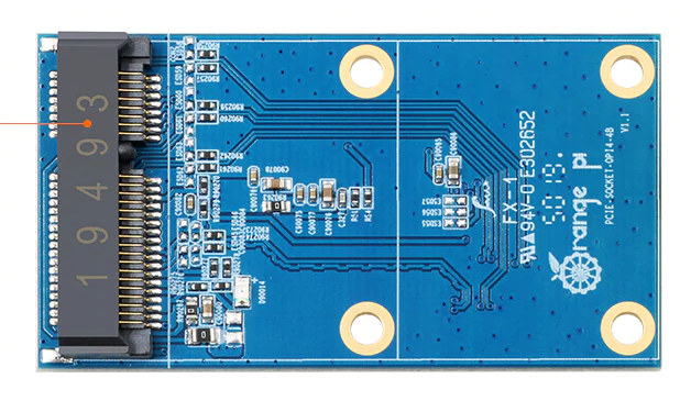 Orange-Pi 4 PCIe Expansion Board