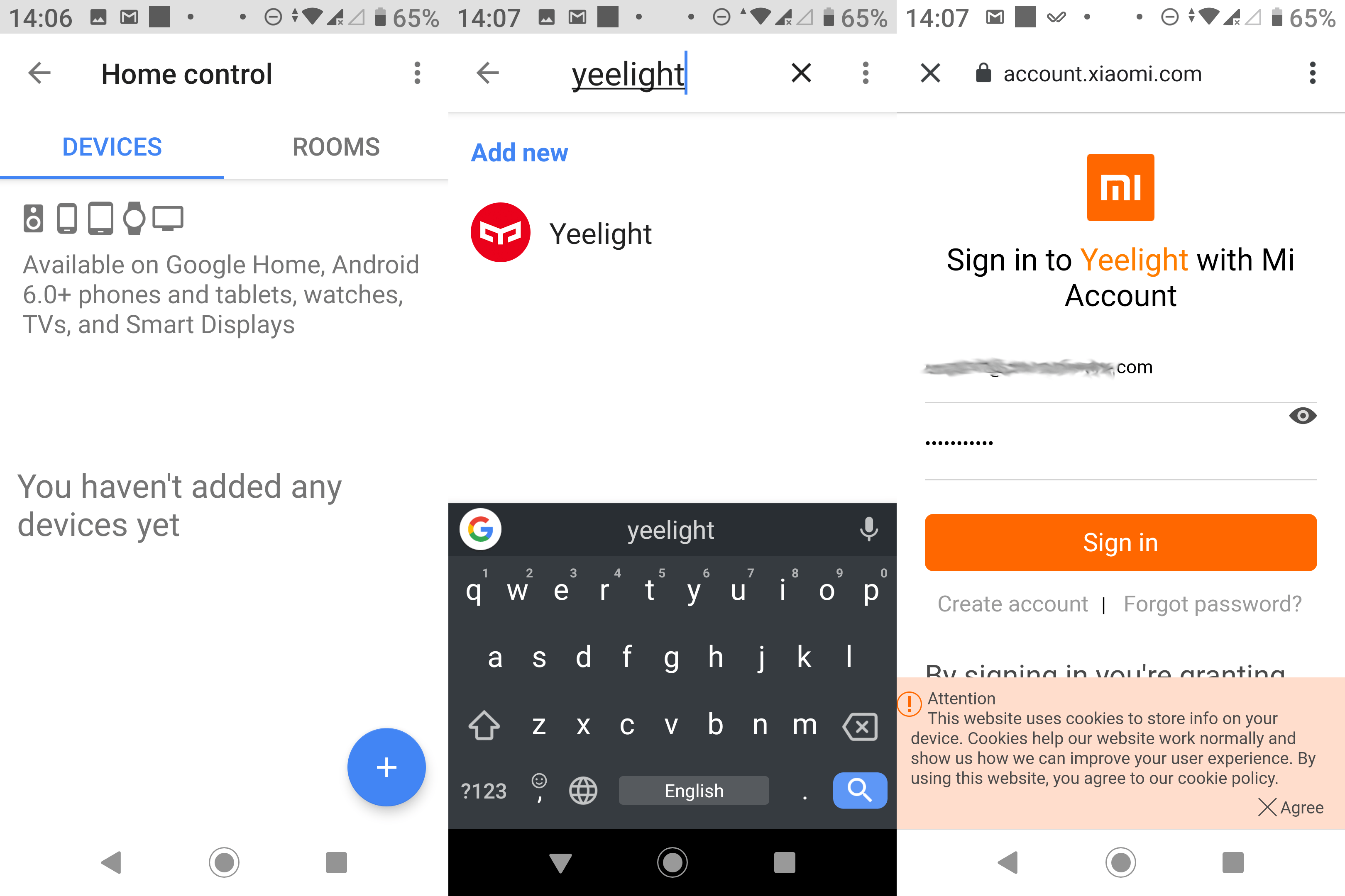 Yeelight mi account discount