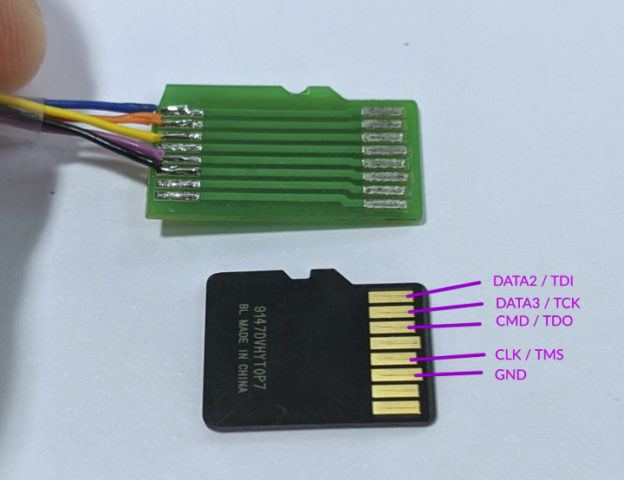 ESP32 JTAG MicroSD Card Adapter