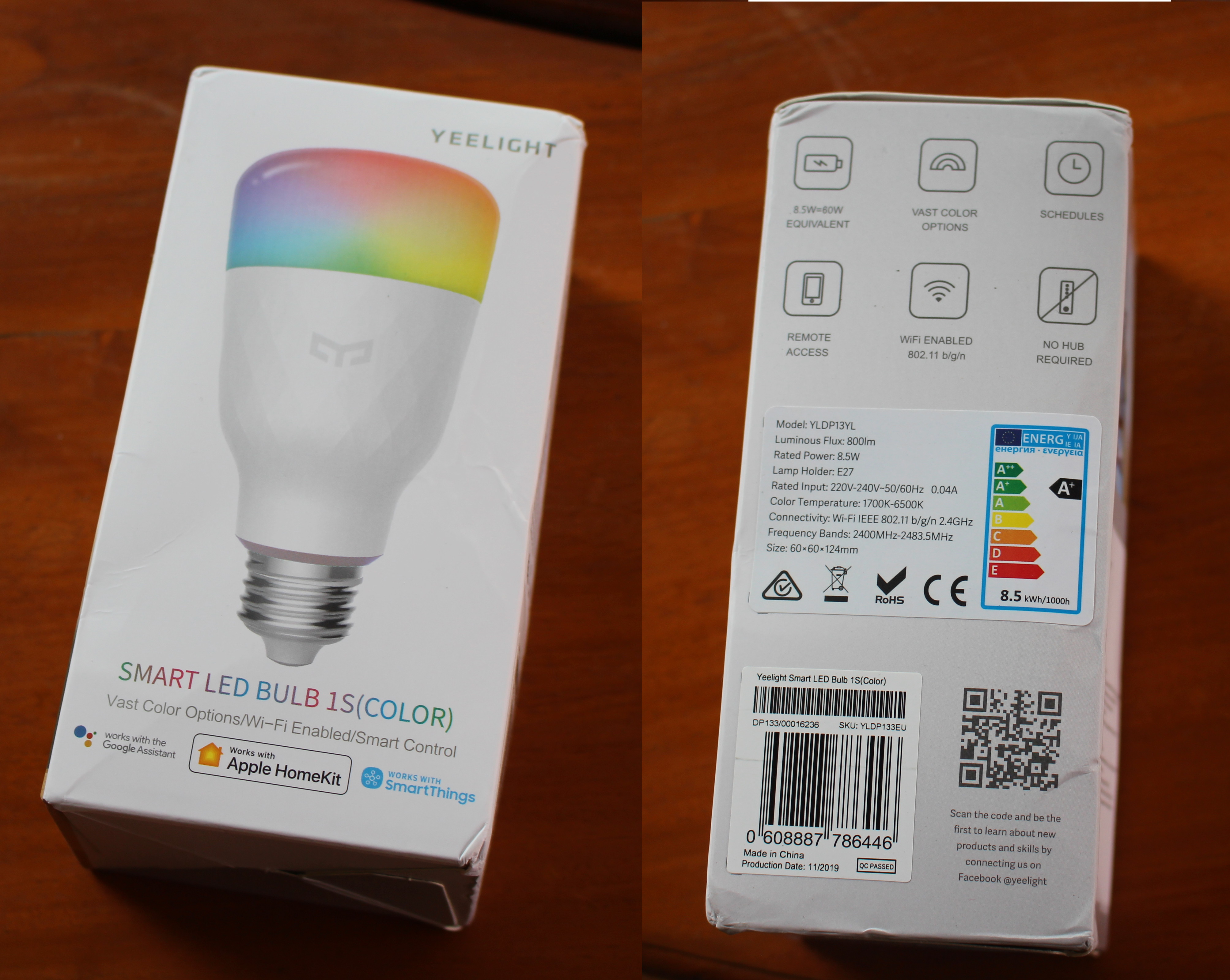 Yeelight Smart LED Bulb 1S (Color) Review with Android App and Google