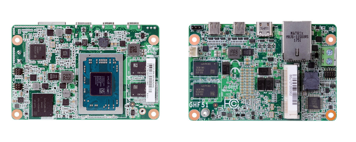 DFI GHF51 1.8-inch Ryzen Embedded SBC