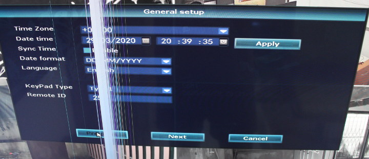 General configuration HeimVision NRV