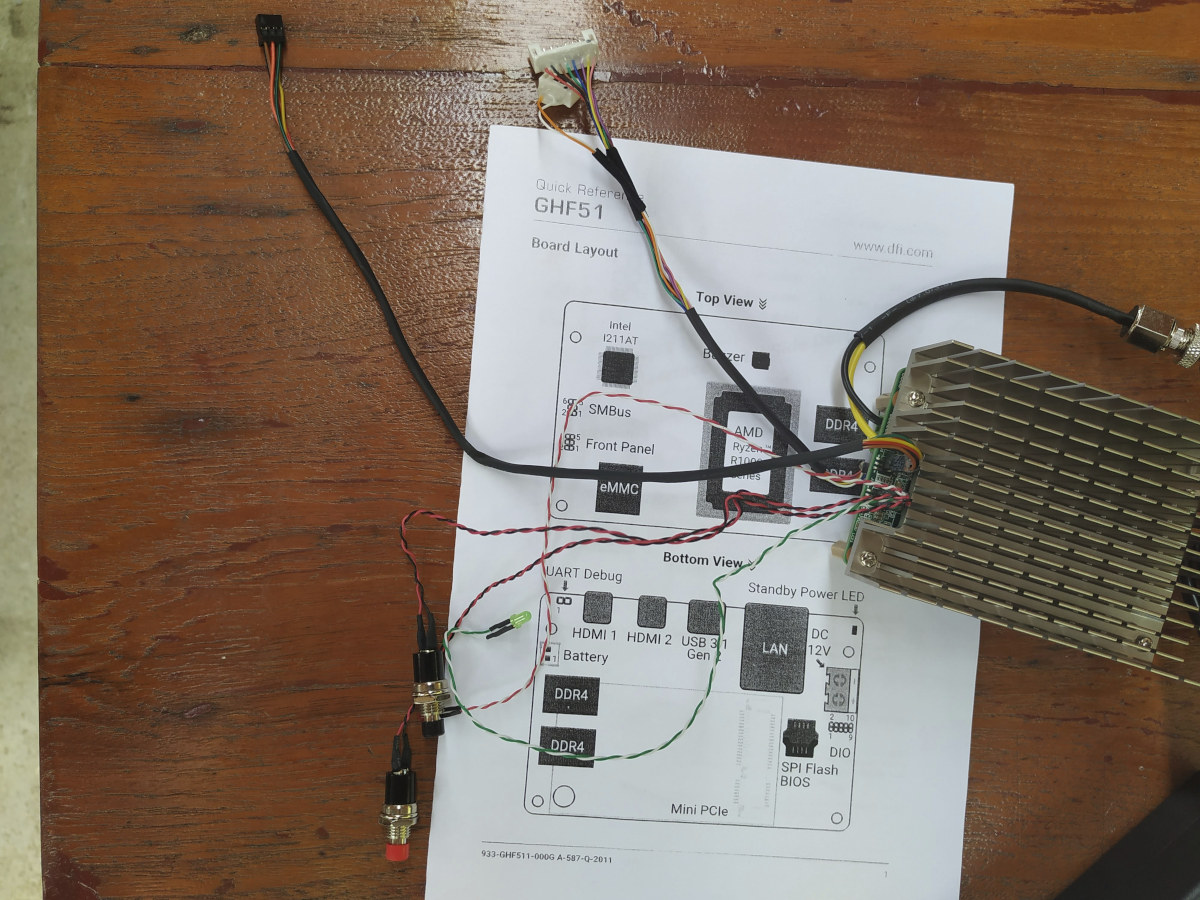 GHF51 Front Panel & SMBus cable connection