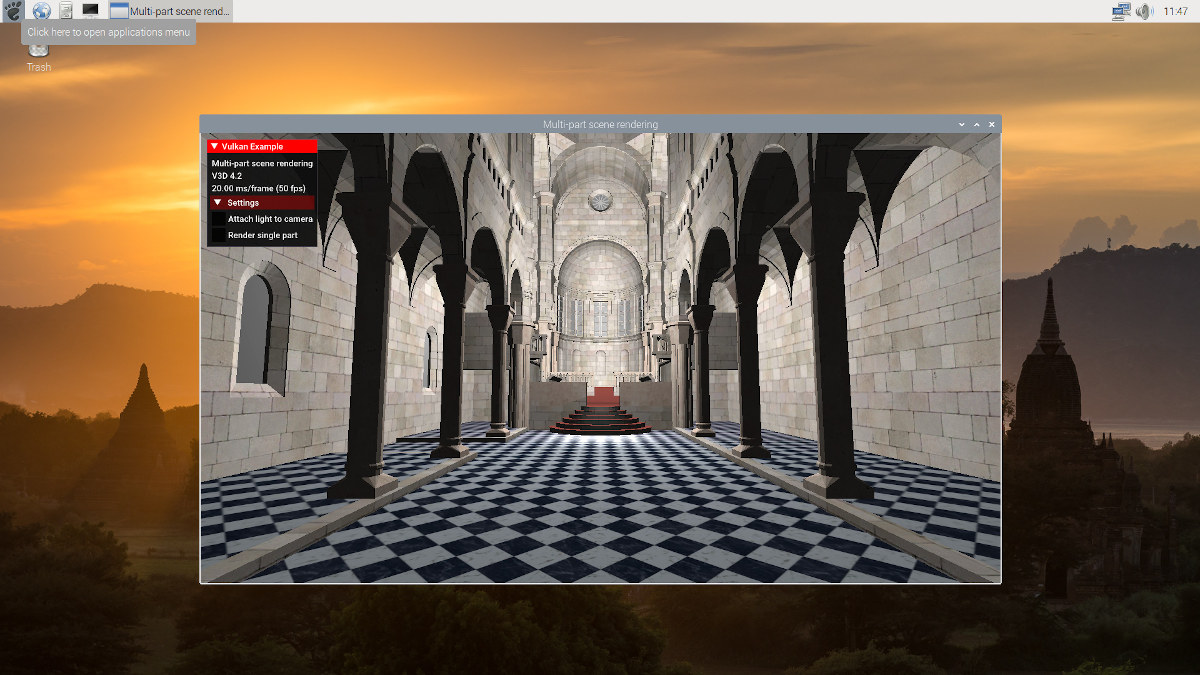 Raspberry Pi 4 Vulkan Demo