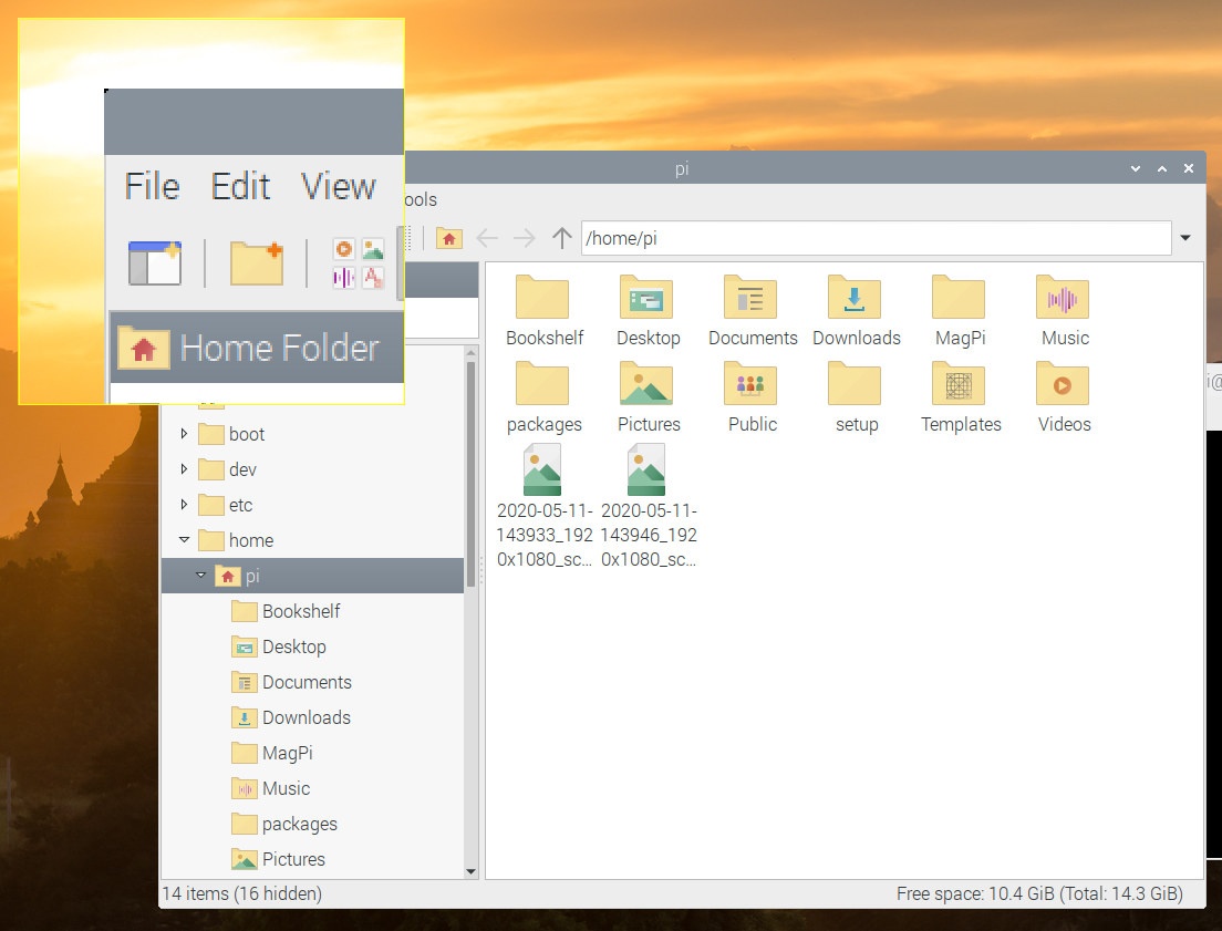 Raspberry Pi OS Magnifier