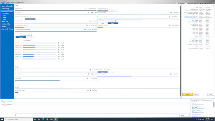 cinebench r20 overclock settings