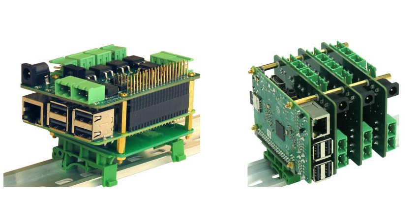 8-MOSFET Raspberry Pi DIN Rail