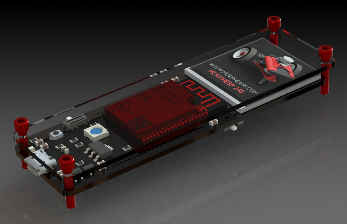 MorphESP 240 ESP32-S2 board with color display