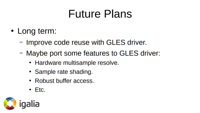 Vulkan Driver future plan