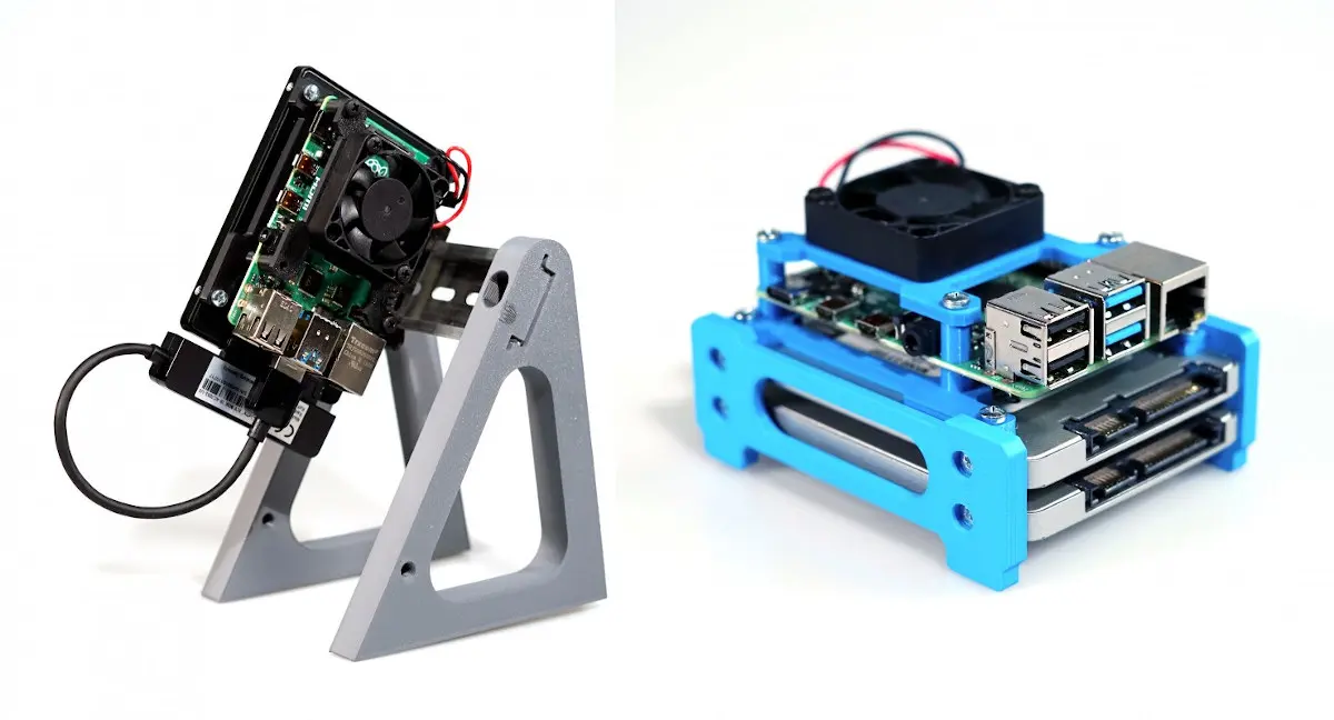 Raspberry Pi DIN Rail horizontal enclosure