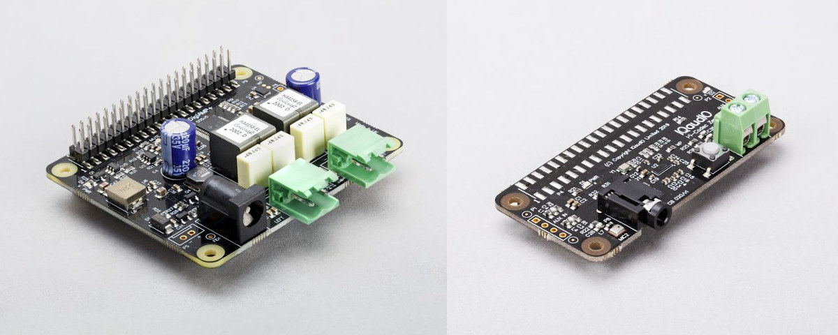 Raspberry Pi IQAudio DigiAMP+ and Codec Zero