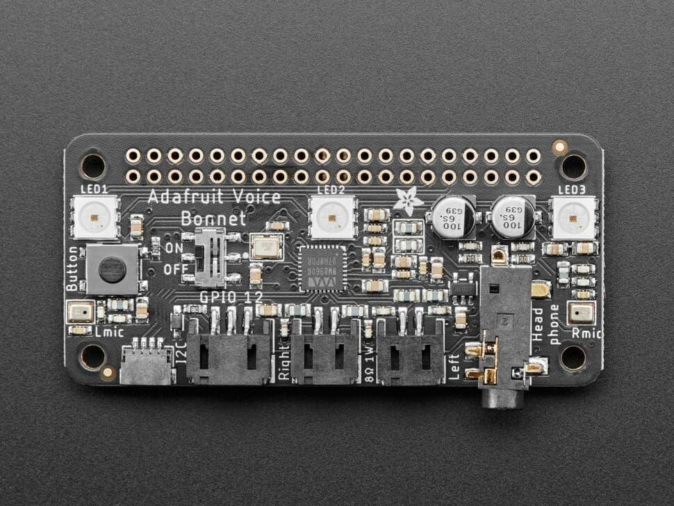 Additional Voice Bonnet Features on PCB