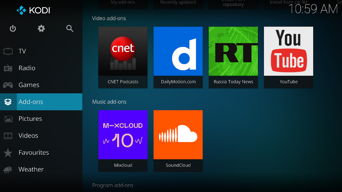 Kodi 19 add-ons