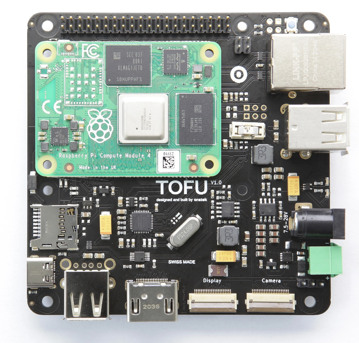 Raspberry Pi Compute Module 4 industrial carrier board