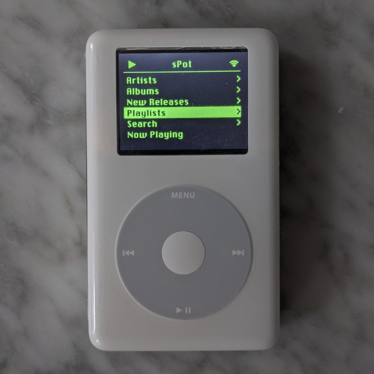 iPod Raspberry Pi W Spotify