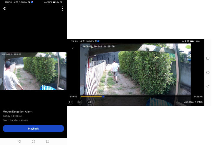 Annke motion detection video