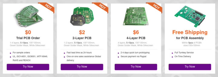 NextPCB free PCB order