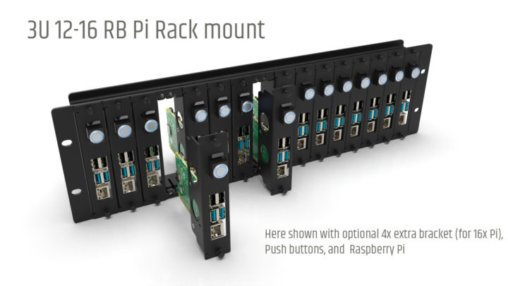 Rasbperry Pi de 3U Montaje en bastidor