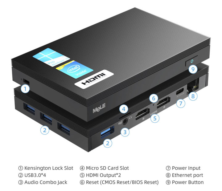 Fanless Celeron J4125 mini PC