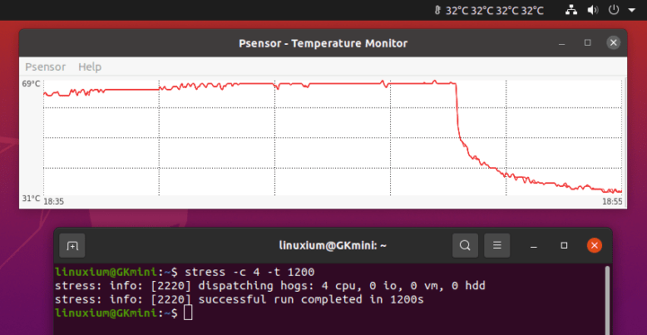 ubuntu stress test finish