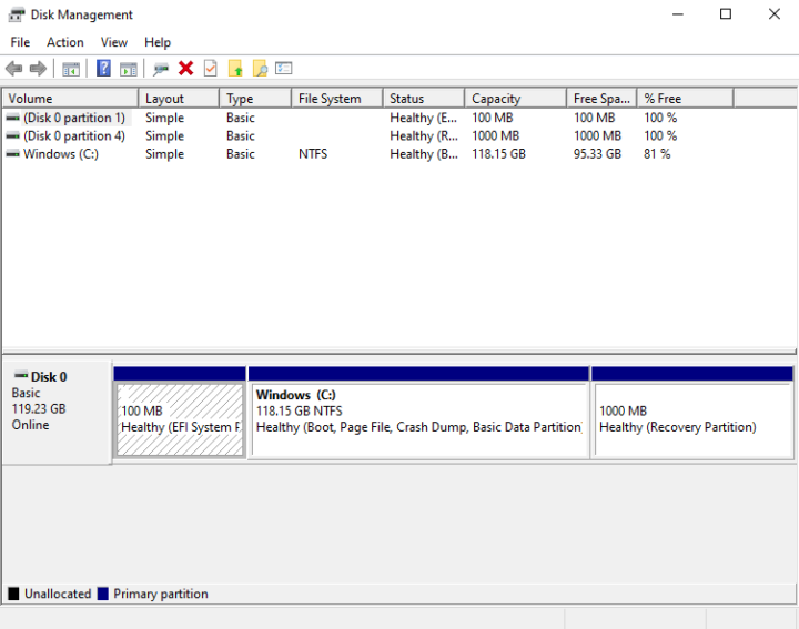 windows disk management