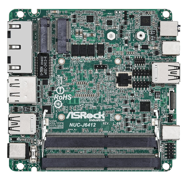 ASRock NUC-J6412 Elkhart Lake motherboard