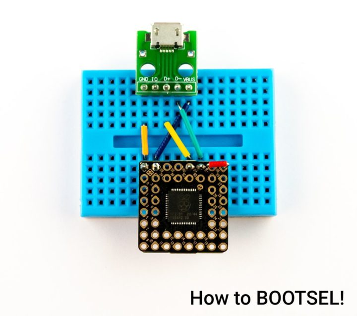 BOOTSEL PGA2040 board