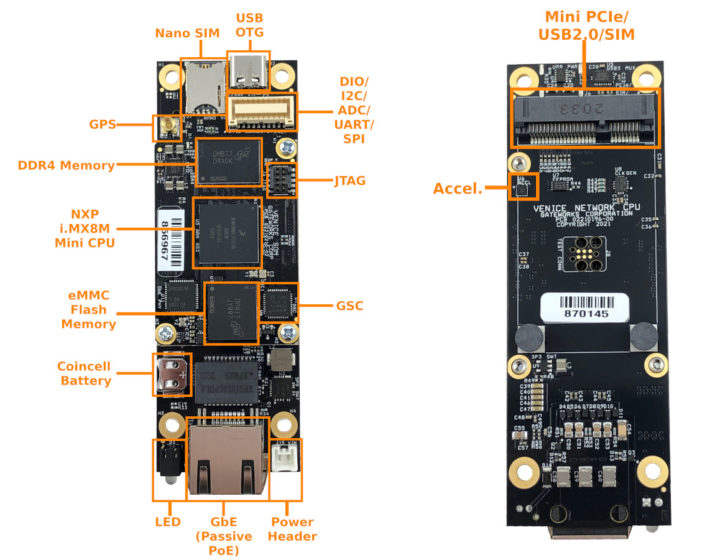 Compact SBC with Ethernet and Mini PCie socket