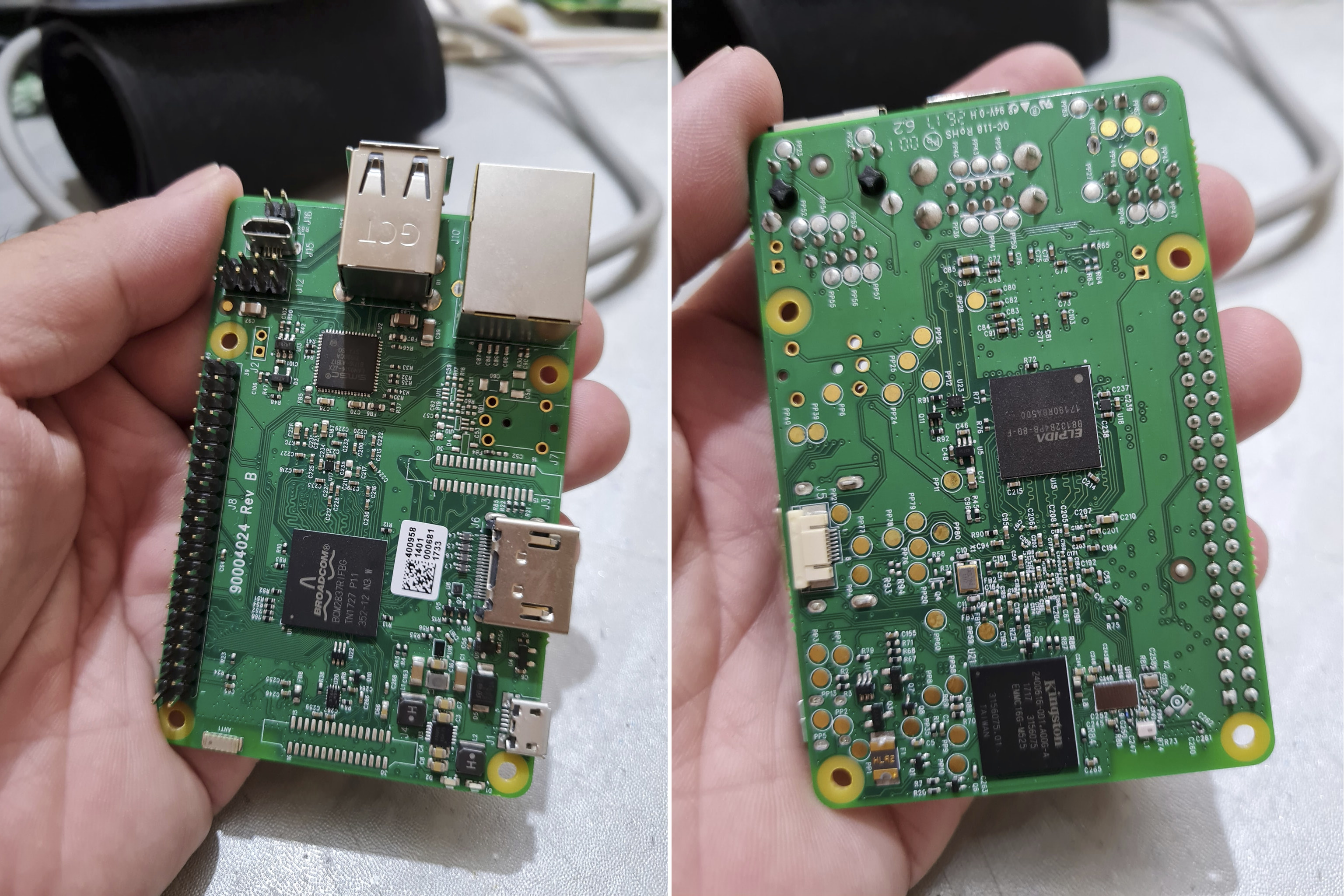 Custom Raspberry Pi 3 SBC eMMC flash