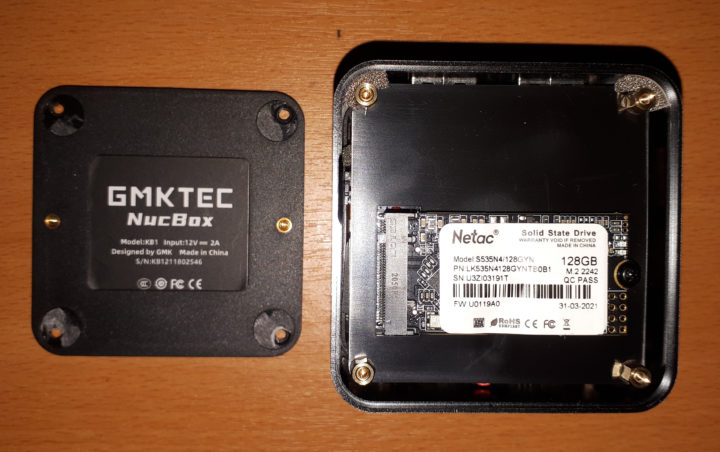 GMKTEC NucBox Netac SSD