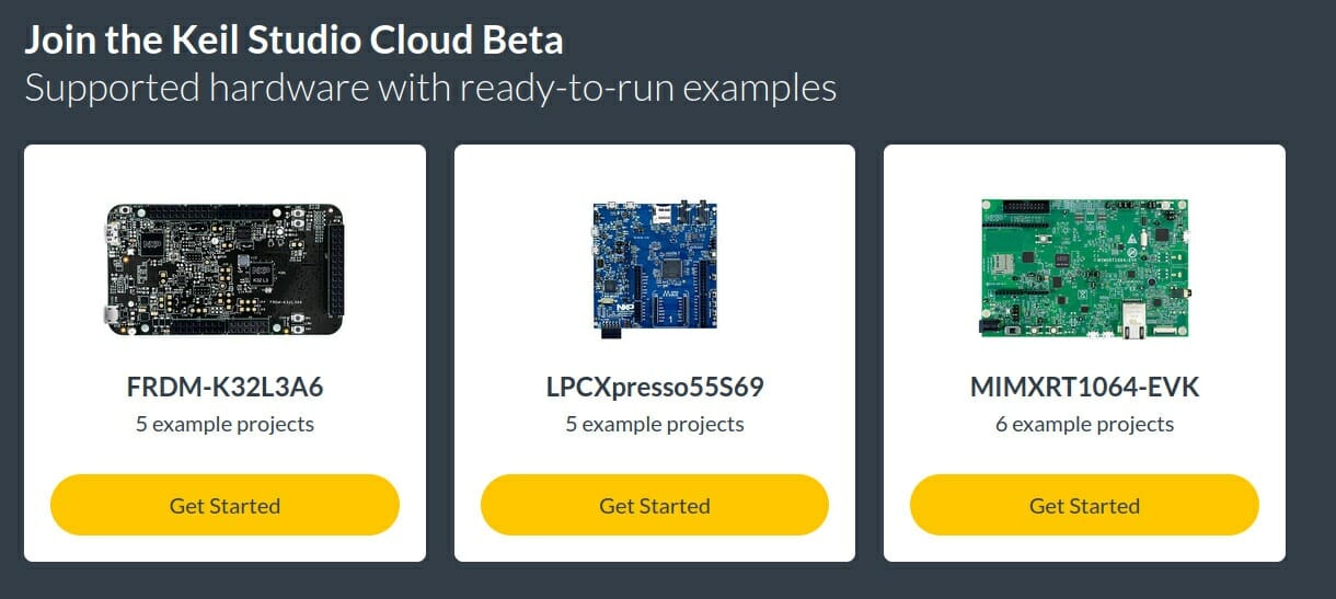 Keil Studio Cloud Beta