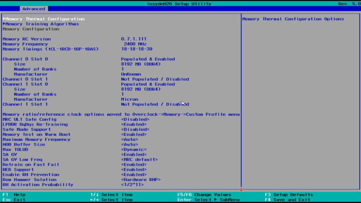 NucBox2 BIOS Advanced