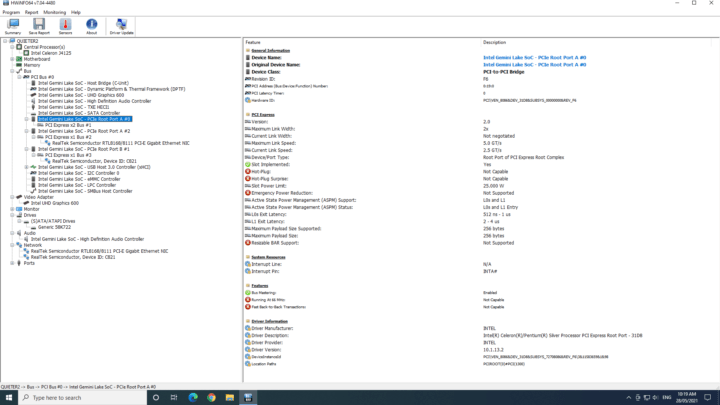 Quieter2 pcie configuration